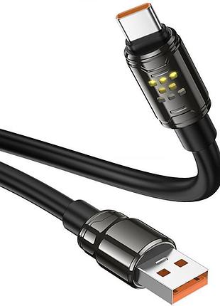 Дата кабель hoco u143 joy usb to type-c 5a (1.2m) black 5
