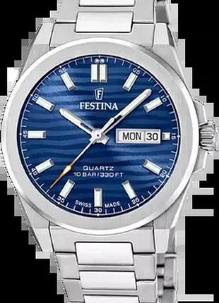 Годинник чоловічий festina f20073/3 dune swiss made