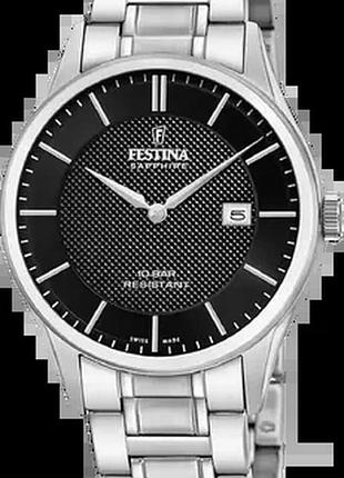 Годинник чоловічий festina f20067/6 classics swiss made