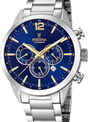 Годинник чоловічий festina f20343/2 timeless chronograph