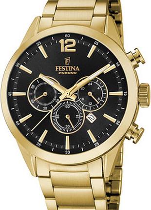 Годинник чоловічий festina f20633/3 timeless chronograph
