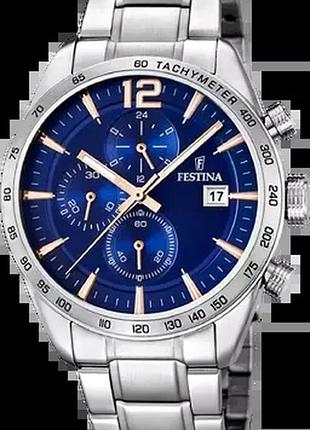 Годинник чоловічий festina f16759/5 timeless chronograph