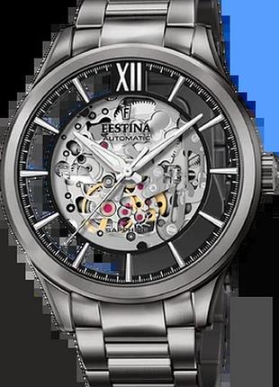 Годинник чоловічий festina f20632/1 automatic skeleton