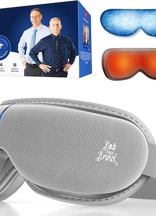 Умная маска-массажер для глаз 2-в-1 bob and brad eyeoasis 3 elite (heated & cooling gel mask, серая)