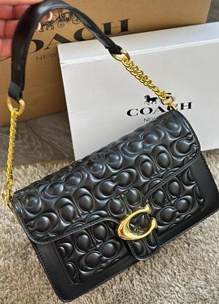 Жіноча сумка coach tabby, сумка коач у кольорах чорний