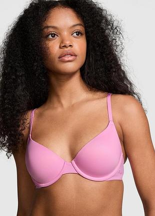 Бюстгальтер victoria's secret (144000416095) everywhere lightly lined pure black 70c рожевий