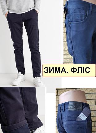 Зимові чоловічі джинси, штани на флісі стрейчеві fangsida, туреччина 33
