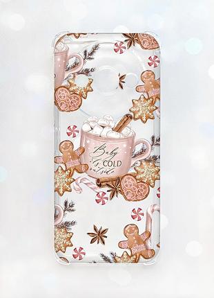 Чохол з потовщеними кутами на xiaomi redmi a3 новорічний фон (принт 426)