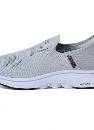Sketchers go walk gray мокасини