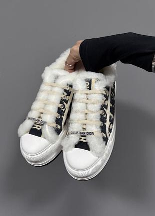 Christian dior | walk’n dior fur white / black premium