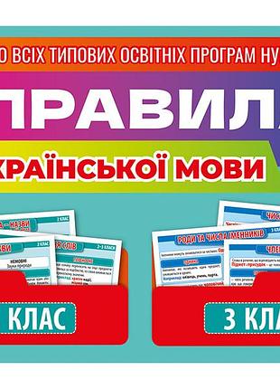 Правила з української мови 2 -3 клас