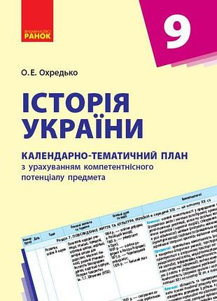 Історія україни. 9 клас. календарно-тематичний план