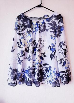 Новая блуза с цветочным принтом marina kaneva1 фото