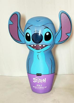 Детский шампунь,гель для душа 2в1 с ароматом черники disney stitch 300мл.