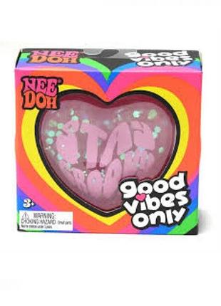 Антистресс сердце needoh peace heart squishy 9×9 см, 1 шт