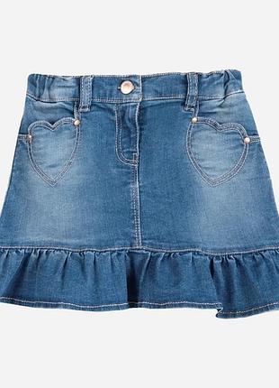 090.34524.085 джинсовая юбка для девочки chicco 110 см