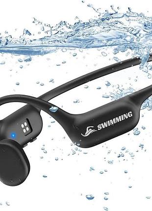 Водонепроницаемые наушники для плавания с mp3 32gb и bluetooth 5.4, костная проводимость, ip68