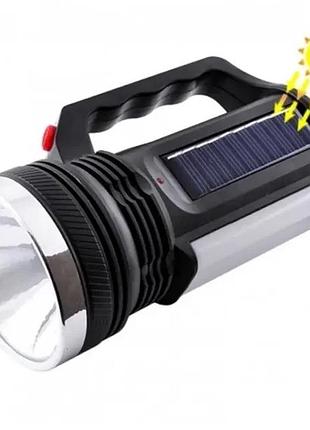 Акумуляторний ліхтар-прожектор із бічною панеллю 16 smd led — 2 режими, зарядка 220в, 1000 мач
