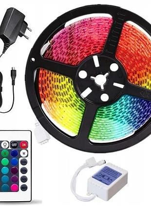 Комплект світлодіодна стрічка led 3528 smd rgb