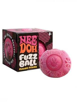 Антистресс мячик needoh fuzz ball flower power 8×8 см , 1 шт