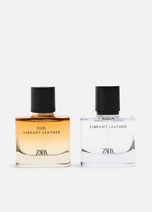 Парфумована вода для чоловіків zara vibrant leather + oud vibrant leather 60 мл
