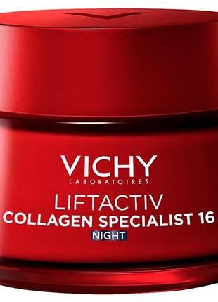 Антивіковий крем vichі віші крем-спеціаліст з колагеном liftactiv 16 50 мл