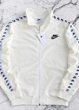 Спортивна кофта nike біла чоловіча, кофта найк якісна без капюшона, олімпійка найк на весну чоловіча xl
