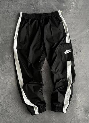 Штаны nike нейлоновые, мужские спортивные штаны найк плащевка, водонепроницаемые спортивные штаны найк xl