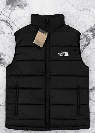 Жилетка the north face чорна чоловіча, весняна жилетка якісна тнф, чоловічий жилет tnf водовідштовхувальна m