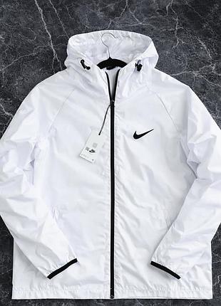 Вітровка nike чорна чоловіча, куртка найк легка водонепроникна, чорна вітровка плащівка xxxl