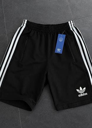 Шорты adidas чёрные мужские, качественные шорты адидас с лампасами, чёрные adidas шорты для парня s