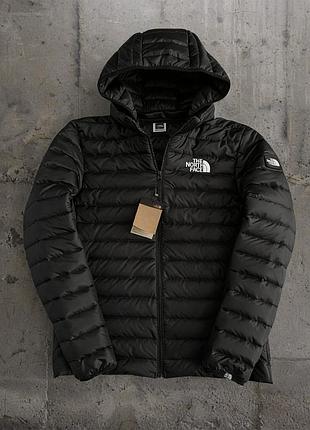 Куртка the north face черная с капюшоном, ветровка мужская стильная тнф демисезонная s