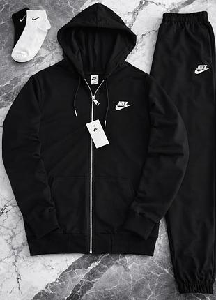 Спортивный костюм nike, черный спортивный костюм найк качественный, мужской спорт костюм найк стильный 5xl