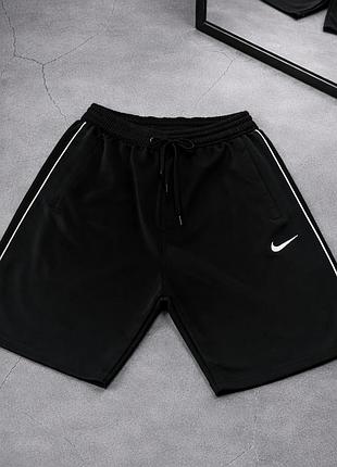 Шорти nike чорні чоловічі, стильні шорти найк на літо, хлопчачі шорти найк для підлітків