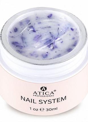 Гель для ногтей atica floral 07 builder gel (с сухоцветами), 30ml