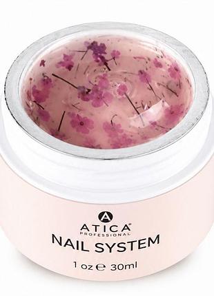 Гель для ногтей atica floral 08 builder gel (с сухоцветами), 30ml