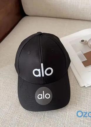 Брендова кепка бейсболка alo yoga off-duty cap (ало йога), кепка унісекс ало чорна, біла
