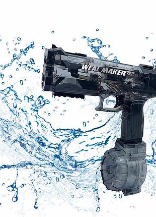 Водяний пістолет weal maker з резервуаром для води 500 мл. чорний