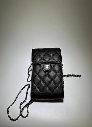 Сумка для телефона chanel / сумочка шанель эко кожа