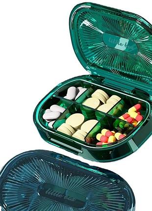 Органайзер для таблеток, plastic pill organizer waterproof moisture-proof, memosan, водонепроницаемый, влагостойкий, с 6