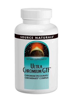 Хром ультра, ultra chromium gtf, source naturals, 200 мкг, 120 таблеток