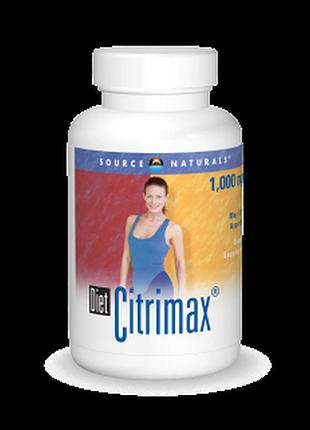 Комплекс для похудения, diet citrimax, source naturals, 1000 мг, 90 таблеток
