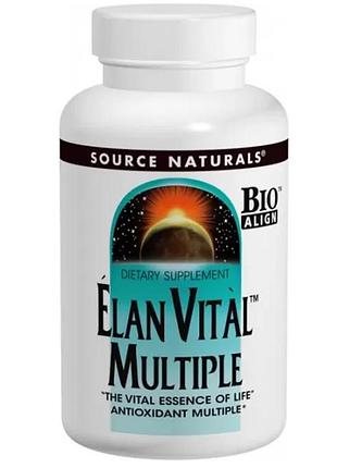 Мультивитамины, elan vital multiple, source naturals, 60 таблеток