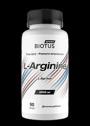 L-аргинин, l-arginine, biotus, 90 капсул