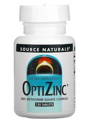 Оптицинк, optizinc, source naturals, 120 таблеток