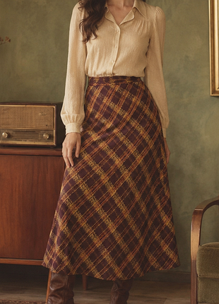 Вінтажна міді спідниця laura ashley розмір xl