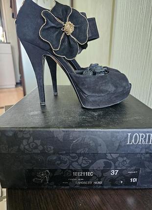 Роскошные замшевые босоножки loriblu (оригинал), 37 размер, полный комплект