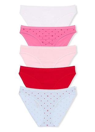 Коттоновые трусики victoria's secret набор 5 шт