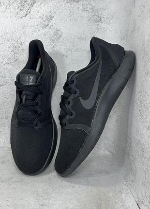 Чорні чоловічі літні кросівки сіточка nike flex contact 2