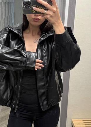 Кожанка zara